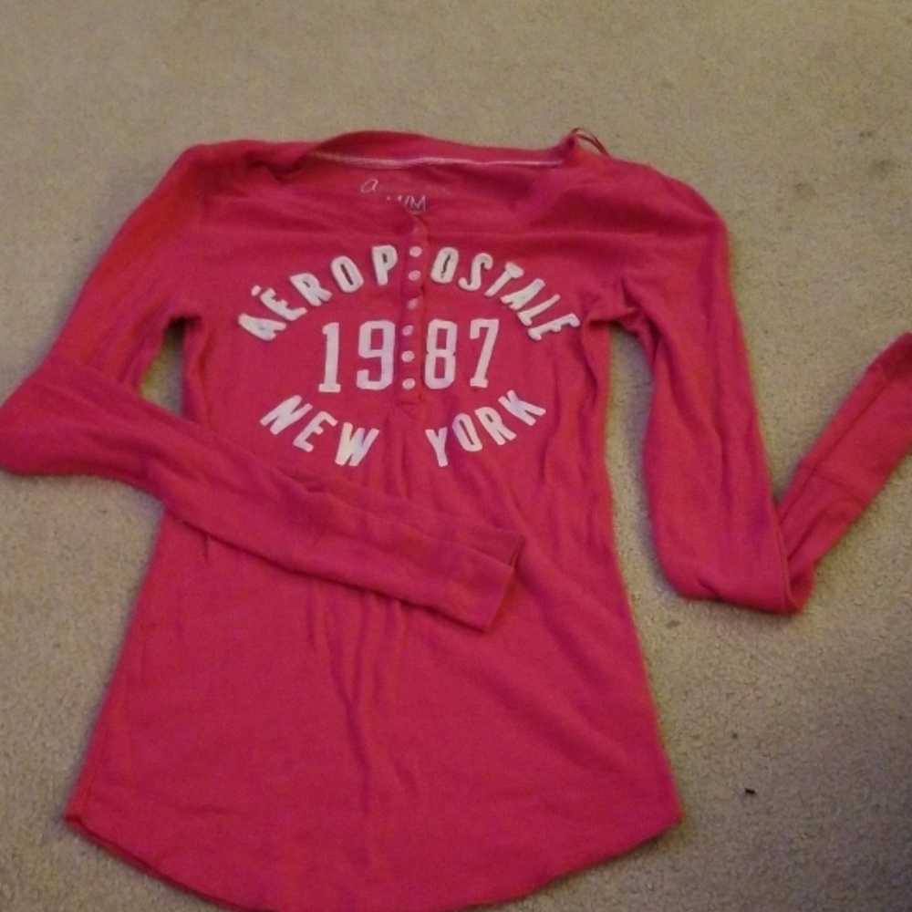 Long sleeve pink shirt